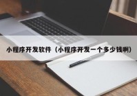小程序開發(fā)軟件（小程序開發(fā)一個(gè)多少錢?。? /></a>
		</div>
		<div   id=