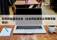官網網站建設企業(yè)（企業(yè)網站建設公司哪家服務好）