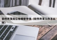 軟件開(kāi)發(fā)崗位有哪些掙錢（軟件開(kāi)發(fā)工作怎么樣）