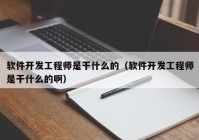 軟件開發(fā)工程師是干什么的（軟件開發(fā)工程師是干什么的?。? /></a>
		</div>
		<div   id=