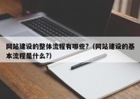 網站建設的整體流程有哪些?（網站建設的基本流程是什么?）